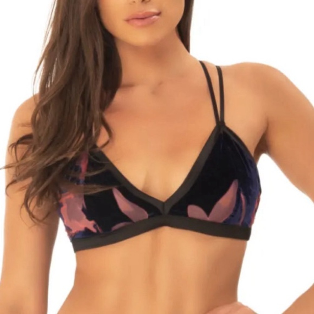 Oh la la Cheri Paris Juliet Velvet Burnout Bralette